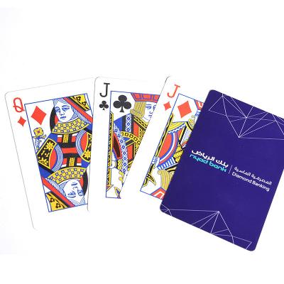 China Custom Logo Printed Plastic Waterproof Poker Logo PVC Jackaroo Packing Playing Cards 52-56 Cards or Customized for sale