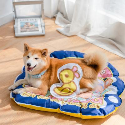 China Cooling Pet Cooling Mat Dog Summer Self Cooling Mat Gel Ice Pad Pad Washable Cooling Bed For Dogs Chills Dog for sale