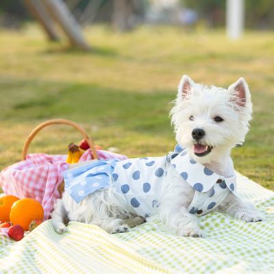 China Viable Dog Dress 2022 Summer New Sleeveless Designer Dress Dog Outfit Pet Clothes for sale