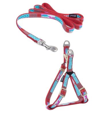 China Promotional Custom Adjustable Neck Custom Logo Dog Harness Viable Good Quality Polyester And Nylon Material Use For Dog Harness for sale