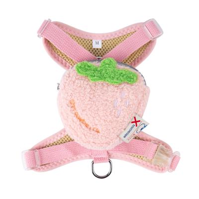 China New Design Fruit Small Dog Backpack Quick Release Harness No Pull Pet Harnesses Invest Custom Dog Harness for sale