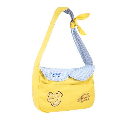 China Hot Sale Lightweight Portable Stored Carrier Bag Cat Travel Carrier Pet Luxury Designer for sale