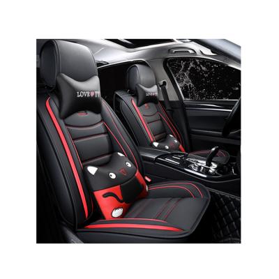 China Eco-friendly luxury brand new design seat car design PU full set of car seat cover cover device for sale