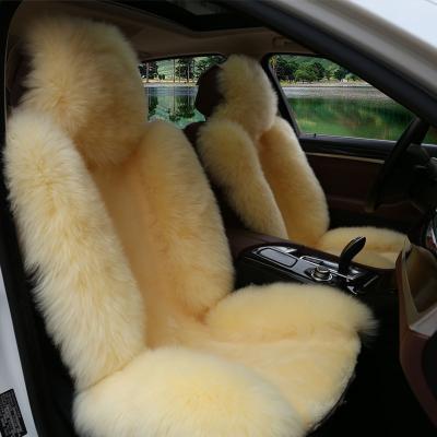 China Wool Warm Front Line Winter Seat Cover Car Cushion Plush Single Heating Pad for sale