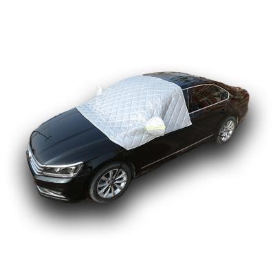 China Vehicle Windshield Cover Direct Selling Winter and Summer Car Front Windshield Snow Shield Half Sunshade Garage Waterproof Cover for sale