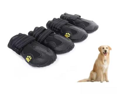 China Waterproof Pet Shoes Durable Reflective Anti - Slip Dog Shoes for sale