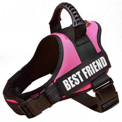 China Nice Quality Hot Selling Durable Vest Style Adjustable Nylon Anti- Rushed Walking Harness For Large Dog à venda