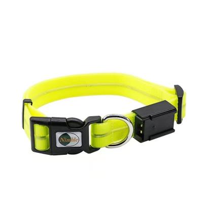 China Reflective Night USB Led Dog Pet Collar Leashes Light Up Safety Night Glow Reflecting Product for sale