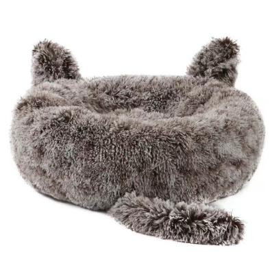 China Small Rabbit Ears Winter Warm Cat Sleeping Bed 70CM 80CM Plush + PP Cotton for sale