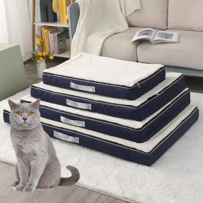 China Manufacture Nice Quality Multi-Colors Oxford Pet Bed Cool Moisture-Proof Pet Beds Dog Bed Sofa Cushion For Pet Cat Dog en venta