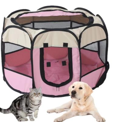 China Dog House Safe Polygon Cage Outdoor Playing Carrier For Dog Cat à venda