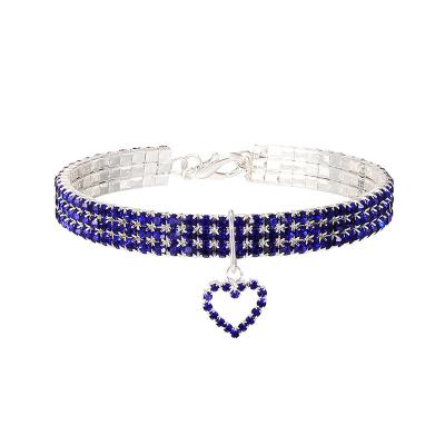 Κίνα Fashionable Hot Selling Pet Accessories Cat Collar With Crystal Shinning Decoration For Pet Cat Dog προς πώληση