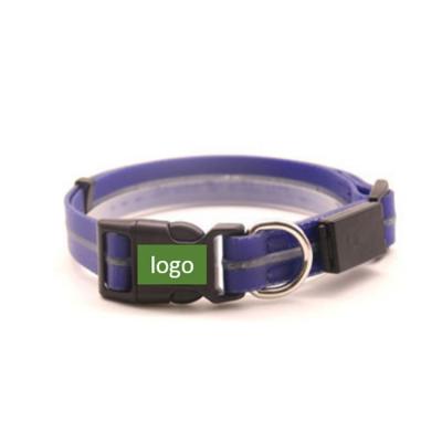 Chine La lueur légère a mené le collier de chien 37-63cm réglable rechargeable d'USB de collier de chien pour le chiot à vendre