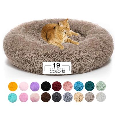 China De grote Cat Pet Calming Beds Washable-Hond Sofa Beds 40CM120CM van de Nestluxe Te koop