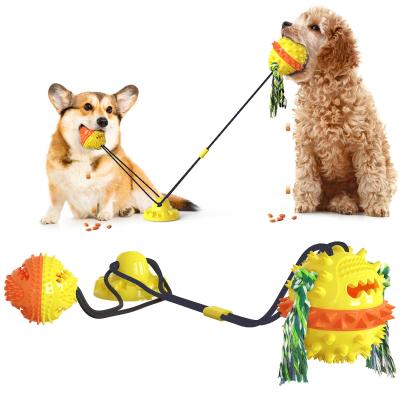 Chine Jouet d'OEM Tug Of War Suction Dog/distributeur grinçant de boule de festin de chien à vendre