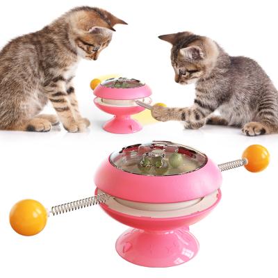 Chine ABS 178g d'ODM interactif de Cat Toy Turntable Massage Scratching de moulin à vent multifonctionnel à vendre