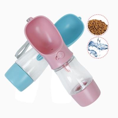 China Travel Pet Water Bottle Drop Shipping 258ml Pet Dog Water Bottle Food Storage 200ml for sale