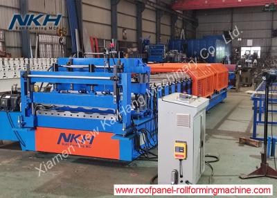 China YX22-211-1105 Roof Tile Roll Forming Machine Metal Roofing Machine Servo motor driving for sale