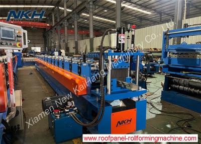 China YX85-136 Water Gutter Roll Forming Machine With Cr12 Cutting Blade Material for sale