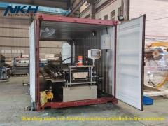 Standing seam roll forming machine