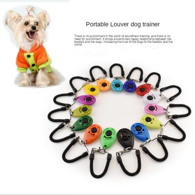 China ABS Livestock Clicker Pet Trainer Dog Cattle Dog Trainer Oval Pet Dog Ringer for sale