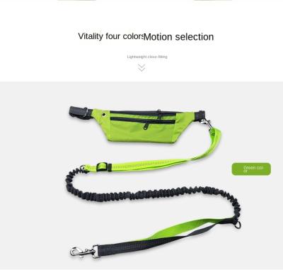 China Polyester Wholesale Dog Leash Waist Bag Training Running Dog Traction Line for sale