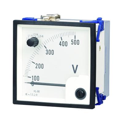 China Exquisite Structure Manufacturing Electric Analog Panel Meter DC HL96-500VS for sale