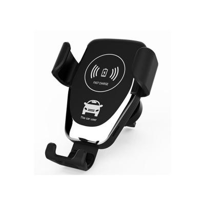 China Phone Charging Bull Head Gravity Clip Qi Car Mobile Phone Wireless Charging Bracket for sale