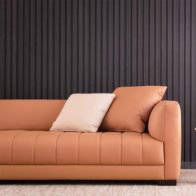 China Other factory direct sales light luxury modern living room fabric combination minimalist leather sofa for sale