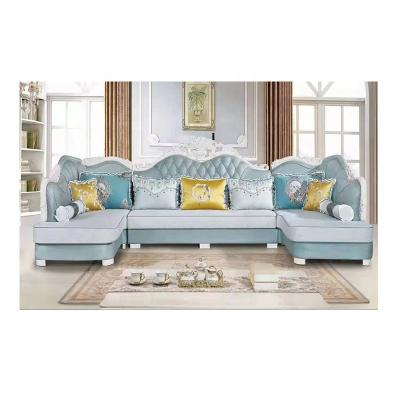 China Sofa Bed European Style Fabric Living Room U Shaped Sofa for sale