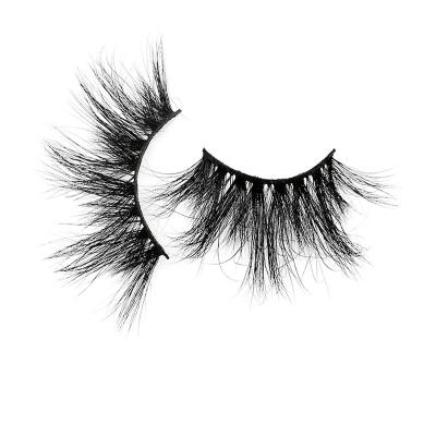 China Mink Eyelashes Best Quality Natural 3d mink eyelash private label soft strip whips mink eyelash for sale