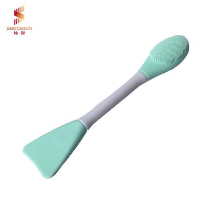 China Face Mask Facial Soft Brush Silicone Applicator Flat Brush Flat Brush Mask Cosmetic Makeup Tool for sale