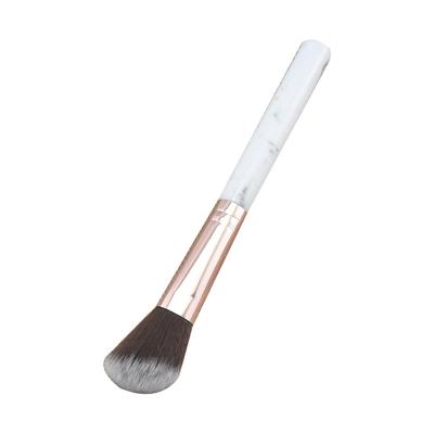 China Simple Flat Brush Makeup Brush Beauty Marble Brush For Beginners Flame Repair High Gloss Blush Brush for sale