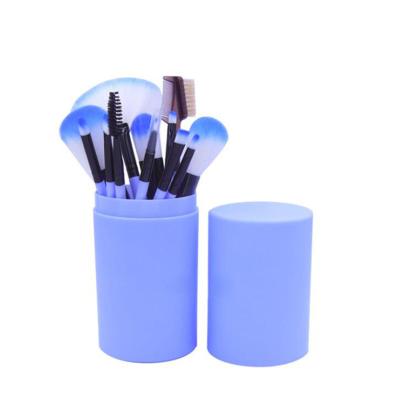 China Angular Blush High Quality Customized Plastic Nylon Hair Concealer Pencil Mascara Women Beauty Makeup Set Brush With Custom Logo for sale