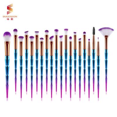 China Angular blush 20 pieces of high quality multifunctional makeup brush makeup wholesale custom pattern for sale