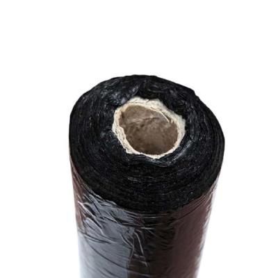 China Control Weeds Black Agricultural Plastic Mulch Film Mulch Film With Holes for sale