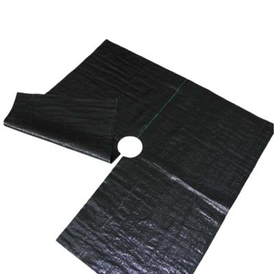 China Agricultural Cultivation pp Woven Weed Control Mat Agricultural Black Plastic Gardening Plant Cover for sale