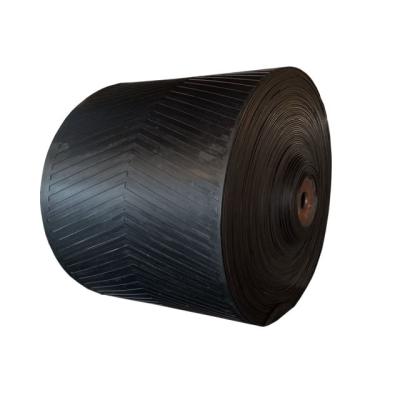 China Increase Friction Force Between Cargo Chevron Wholesale Rubber Conveyor Belt For Stone Crush Belt For A Powder for sale