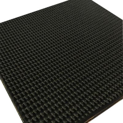 China Moderate High Efficiency High Quality Airport Luggage Rough Top Rubber Conveyor Belt for sale