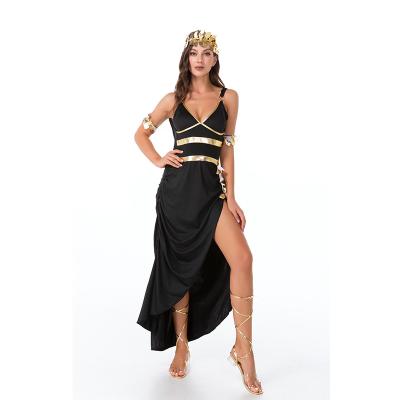 China Polyester Halloween Costume Cosplay Bar Stage Performance Goddess Stage Costume Ancient Egyptian Mythology Cos Costume for sale