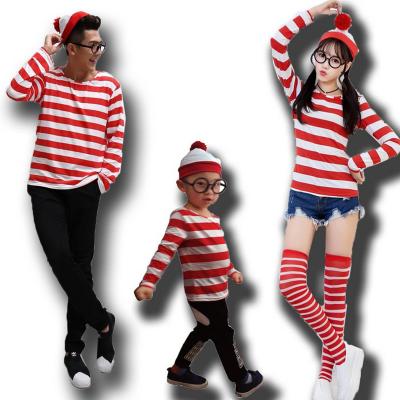 China Where's Wally Character Smart Costume Men Where Wally Wholesale Halloween Costume Casual-Homm Costume for sale