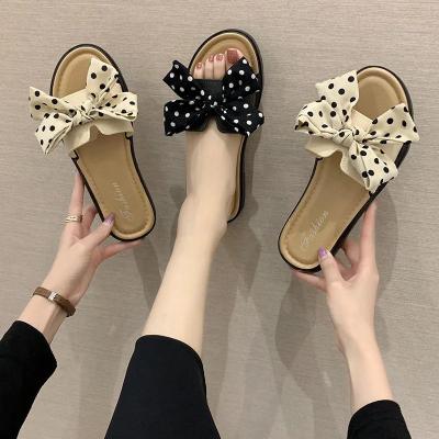 China Other 2022 New Bow Slippers In The Summer Very Popular Good Quality Women Flat Shoes for sale