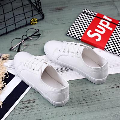 China CUSHIONING 2020 literary small white shoes of the new upper low and artistic fashion students and white casual shoes of canvas shoes for sale