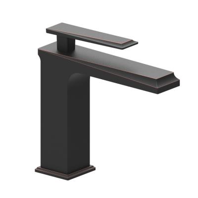 China New Modern Designed Matte Black Bathroom Wash Face Faucet Basin Faucet for sale