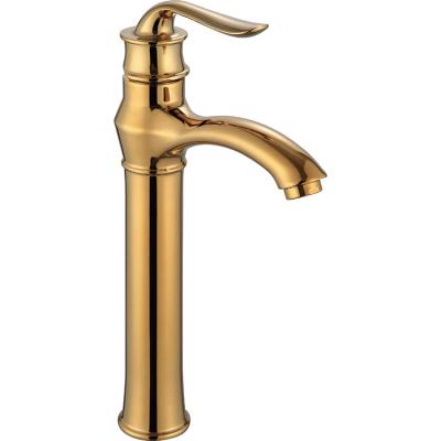 China Hot sale modern European style gold bathroom basin faucet for sale