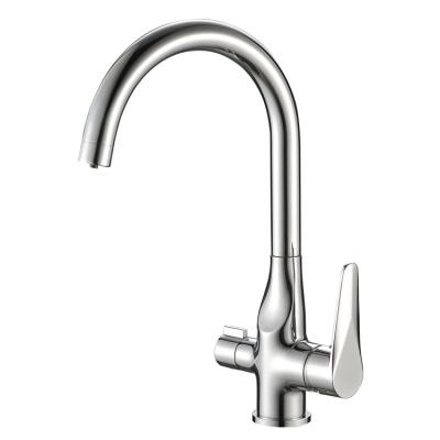 China Thermostatic Faucets Design 3 Way Kitchen Sink Mixer Water Filtration Faucet Purifier Faucet for sale