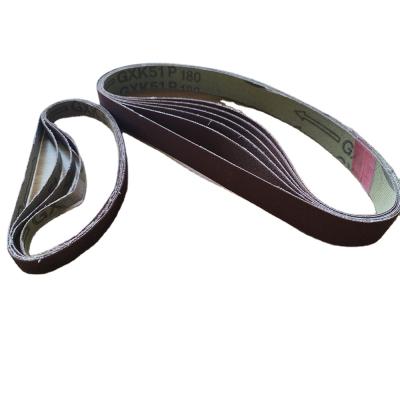 China Small Aluminum Oxide Belt Abrasive Grinding Polishing Grinder Belt Sand Belt For Metal for sale