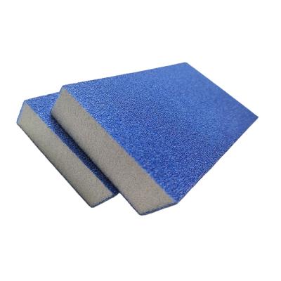 China Good Flexibility 80 Parallelogram On Wet Or Dry Surface Polishing 240 Grit Kitchen Hand Cleaning Sanding Sponge Corundum White Abrasive Drywall for sale