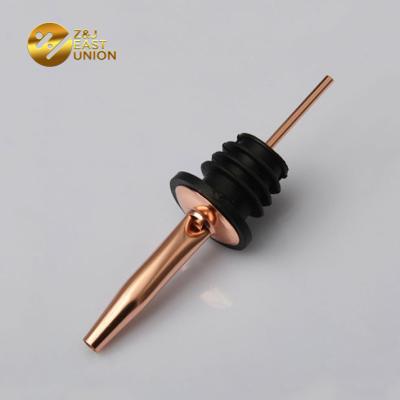 China Wholesale Viable Good Quality Rose Gold Stainless Steel Wine Pourer Spout For Liquid Pourer for sale