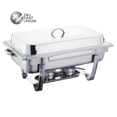 China 201/430 ​​Fashion Low Price New Design Stainless Steel Economical 9L Stainless Steel Chafing Dish With Stackable Rack for sale